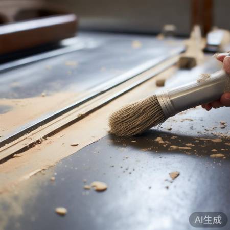 除锈后清洁门面