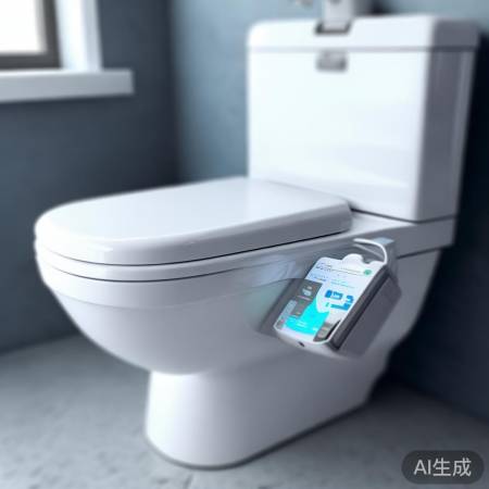 智能马桶检测设备，一键启动。