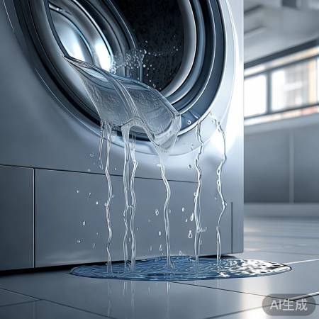 排空洗衣机，清水冲洗