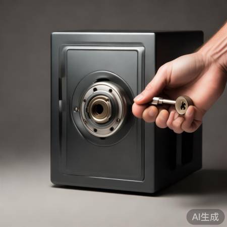 “钥匙开保险柜门”