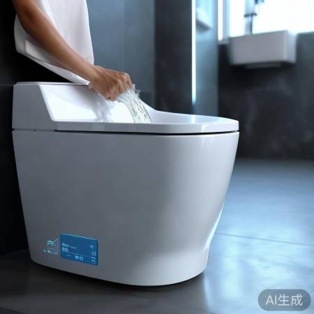 智能马桶冲水惊艳