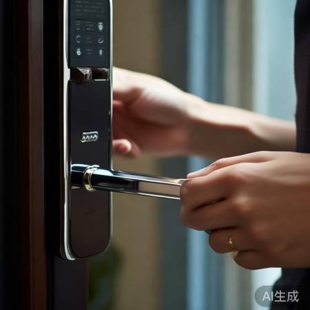 轻柔使用智能锁