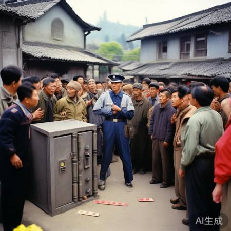 大荆镇百万保险柜被盗案破
