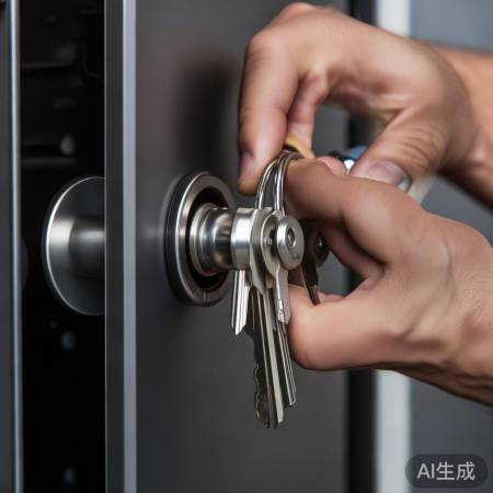 万能钥匙开启保险柜