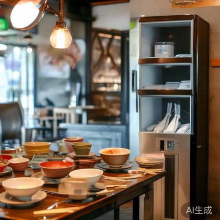 餐桌碗筷，消毒柜助清洁