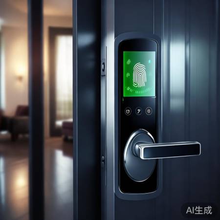 指纹锁自动开锁，安全先进