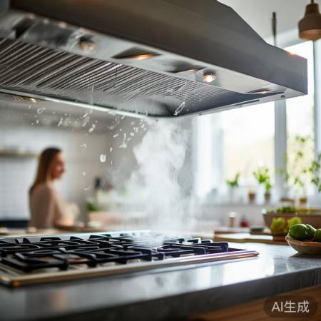 “柴油清洗油烟机，厨房空气清新