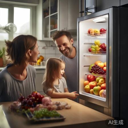 “海尔冰箱,水果久保鲜”