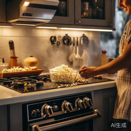集成灶轻松做爆米花