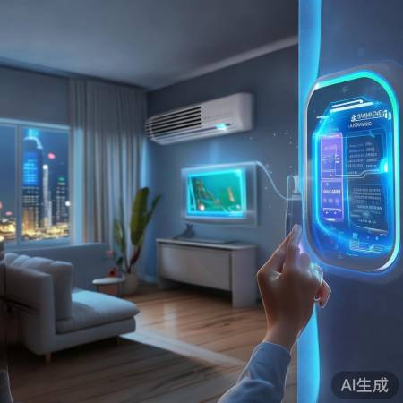 智能家居指纹锁，科幻生活触手可