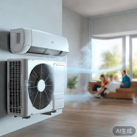 “空气能:冬季温暖,夏季凉爽”