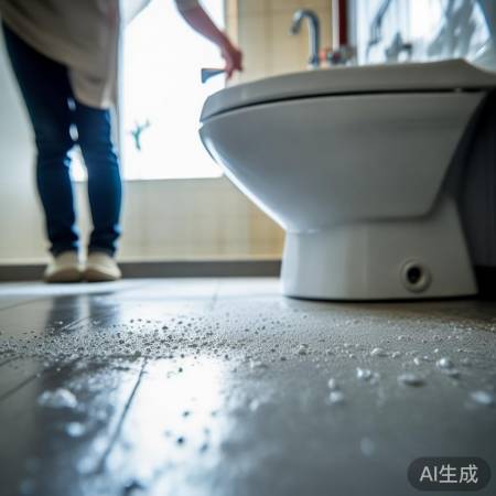 检查马桶环境,确保安全