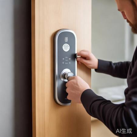 指纹锁简易安装,一触即开