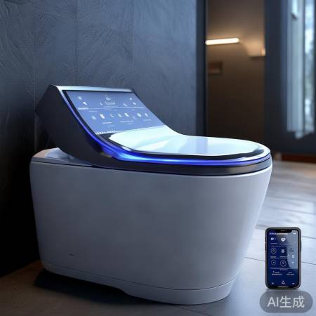 触控屏智能马桶，远程操控便捷