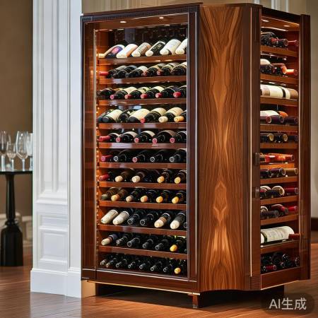 红酒柜定制:家居艺术品