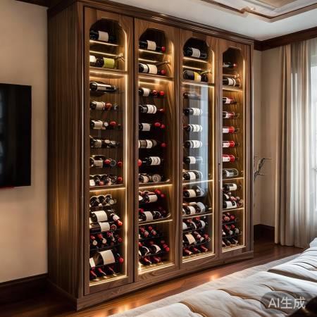 红酒柜,美酒与家饰融合