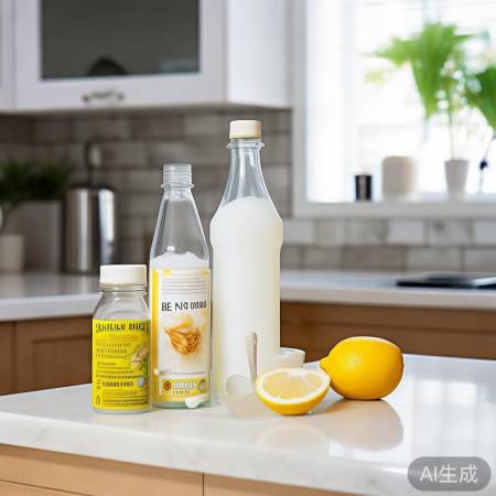 柠檬酸替代白醋,苏打粉混合清洁