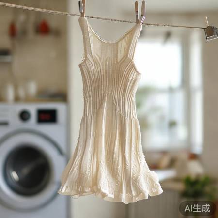 洗衣机洗针织裙易变形