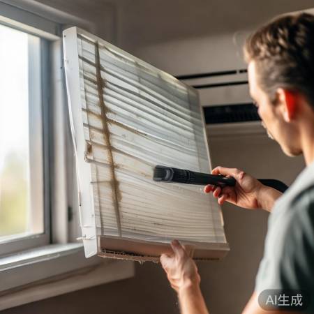 清理空调滤网,恢复制冷效果