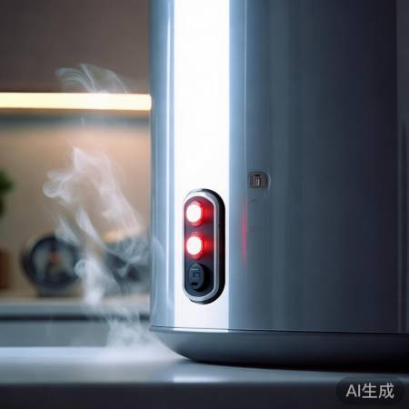 开启电源,检查热水器